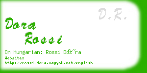 dora rossi business card